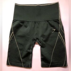 Green XS Gym Shark Biker Shorts